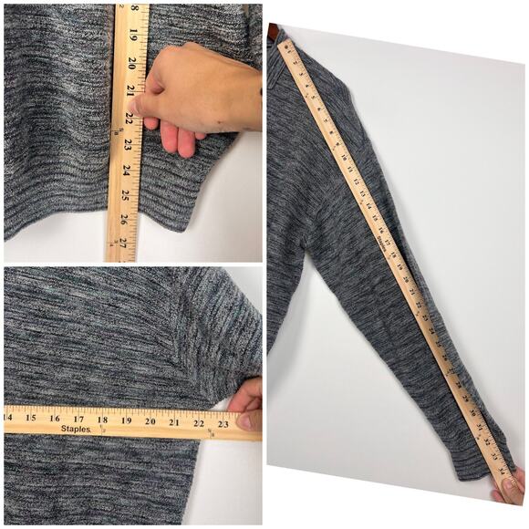 Jhane Barnes Mens Wool Blend L Knit Sweater Gray Textured Button Polo Pullover - Picture 6 of 8